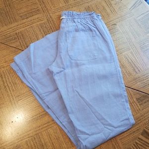 Drawstring linen pants